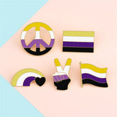 Non-Binary Enamel Pins Collection